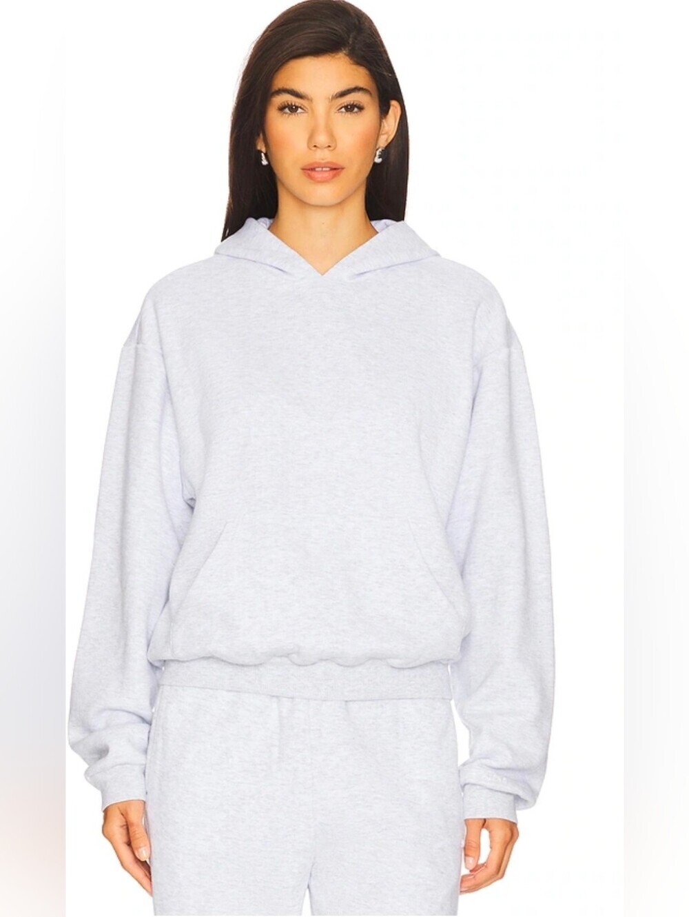 SKIMS Light Gray Pullover Hoodie